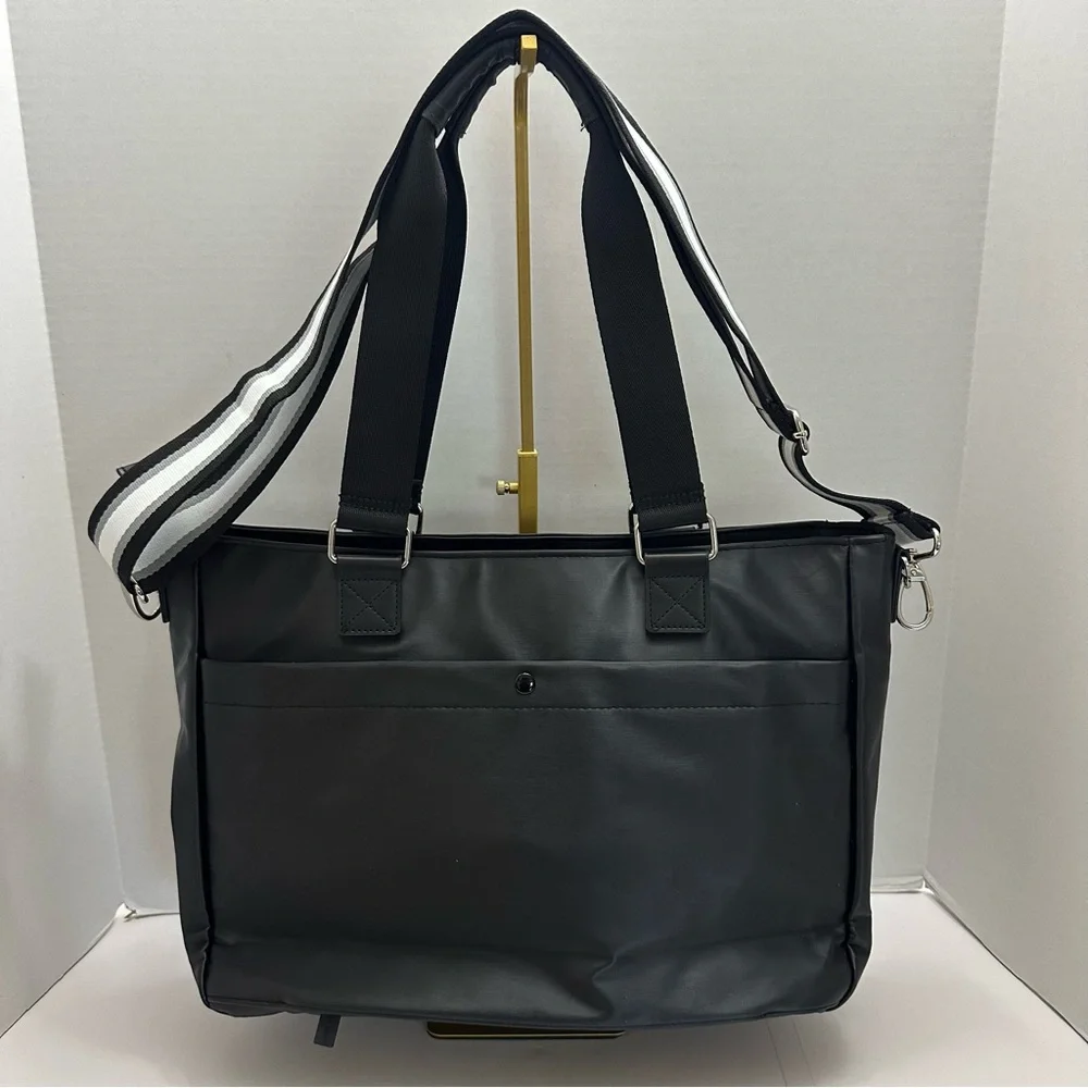 IHKWIP Cargo Catchall Tote – Black with Two Crossbody Straps